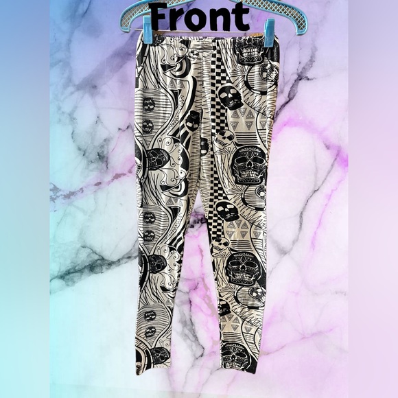 Skull Pattern Sweetlegs Leggings - Picture 1 of 3